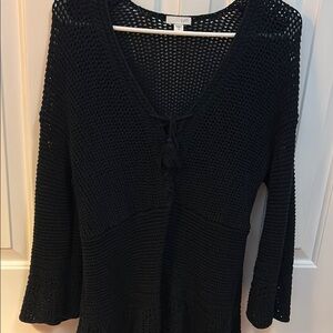 Navy Knit Pullover Sweater